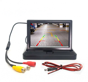 Klappbarer 5" Monitor mit 2 x Video Eingang